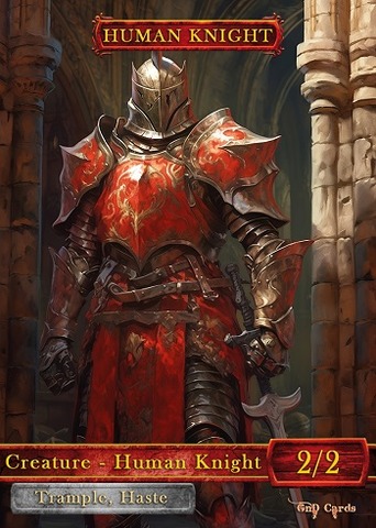 Red Human Knight #2 - 2ct
